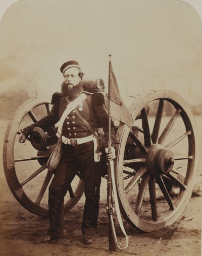 Sergeant William Russell, Royal Artillery, 1856 by Robert Howlett